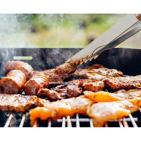 GRILL OGRODOWY WĘGLOWY Z POKRYWĄ OKRĄGŁY VL04 CZARNY GRILL OGRODOWY WĘGLOWY Z POKRYWĄ OKRĄGŁY VL04 CZARNY