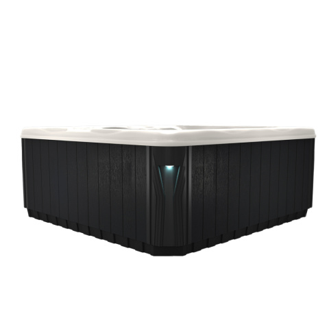 JACUZZI OGRODOWE WANNA SPA531 BIAŁA PERŁA OBUDOWA ANTRACYT 200x200 CM