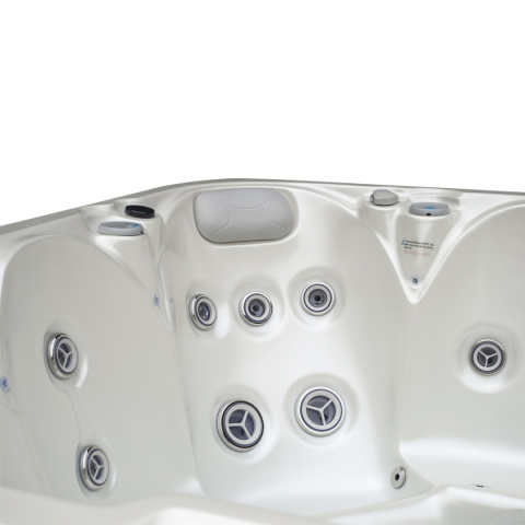 JACUZZI OGRODOWE WANNA SPA531 BIAŁA PERŁA OBUDOWA ANTRACYT 200x200 CM