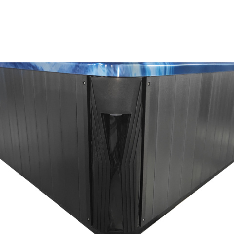 JACUZZI OGRODOWE WANNA SPA566 FULL NIEBISKA FALA OCEANU OBUDOWA ANTRACYT 200x200 CM JACUZZI OGRODOWE WANNA SPA566 FULL NIEBISKA FALA OCEANU OBUDOWA ANTRACYT 200x200 CM