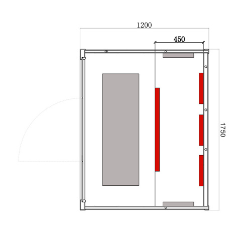 SAUNA SUCHA INFRARED NISKOTEMPERATUROWA ALTA5 3-4 OSOBOWA 175x120 CM SAUNA SUCHA INFRARED NISKOTEMPERATUROWA ALTA5 3-4 OSOBOWA 175x120 CM