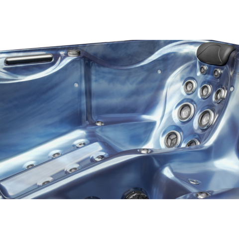JACUZZI OGRODOWE WANNA SPA566 FULL NIEBISKA FALA OCEANU OBUDOWA ANTRACYT 200x200 CM JACUZZI OGRODOWE WANNA SPA566 FULL NIEBISKA FALA OCEANU OBUDOWA ANTRACYT 200x200 CM