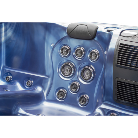 JACUZZI OGRODOWE WANNA SPA566 FULL NIEBISKA FALA OCEANU OBUDOWA ANTRACYT 200x200 CM JACUZZI OGRODOWE WANNA SPA566 FULL NIEBISKA FALA OCEANU OBUDOWA ANTRACYT 200x200 CM