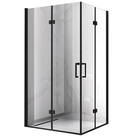 KABINA PRYSZNICOWA PROSTOKĄTNA KZ12A CZARNA 90x80 CM KABINA PRYSZNICOWA PROSTOKĄTNA KZ12A CZARNA 90x80 CM