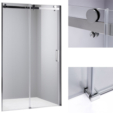 DRZWI PRYSZNICOWE SH03C CHROM 105-110 CM 8 MM DRZWI PRYSZNICOWE SH03C CHROM 105-110 CM 8 MM