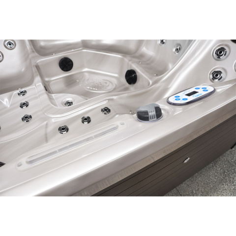 JACUZZI OGRODOWE WANNA SPA750 CAPPUCCINO OBUDOWA ANTRACYT 200x200 CM JACUZZI OGRODOWE WANNA SPA750 CAPPUCCINO OBUDOWA ANTRACYT 200x200 CM