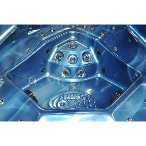 JACUZZI OGRODOWE WANNA SPA750 NIEBIESKA FALA OBUDOWA ANTRACYT 200x200 CM JACUZZI OGRODOWE WANNA SPA750 NIEBIESKA FALA OBUDOWA ANTRACYT 200x200 CM