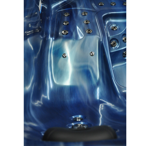 JACUZZI OGRODOWE WANNA SPA750 NIEBIESKA FALA OBUDOWA ANTRACYT 200x200 CM JACUZZI OGRODOWE WANNA SPA750 NIEBIESKA FALA OBUDOWA ANTRACYT 200x200 CM
