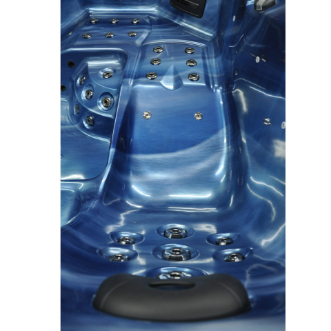 JACUZZI OGRODOWE WANNA SPA750 NIEBIESKA FALA OBUDOWA ANTRACYT 200x200 CM JACUZZI OGRODOWE WANNA SPA750 NIEBIESKA FALA OBUDOWA ANTRACYT 200x200 CM