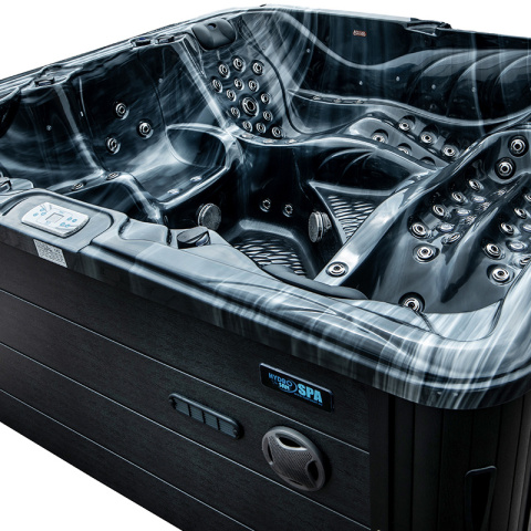 JACUZZI OGRODOWE WANNA SPA702 CZARNA FALA OBUDOWA ANTRACYT 230x230 CM JACUZZI OGRODOWE WANNA SPA702 CZARNA FALA OBUDOWA ANTRACYT 230x230 CM