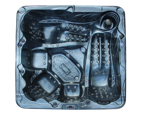 JACUZZI OGRODOWE WANNA SPA702 CZARNA FALA OBUDOWA ANTRACYT 230x230 CM JACUZZI OGRODOWE WANNA SPA702 CZARNA FALA OBUDOWA ANTRACYT 230x230 CM