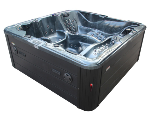 JACUZZI OGRODOWE WANNA SPA702 CZARNA FALA OBUDOWA ANTRACYT 230x230 CM JACUZZI OGRODOWE WANNA SPA702 CZARNA FALA OBUDOWA ANTRACYT 230x230 CM
