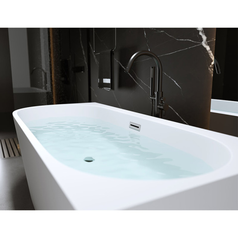 WANNA WOLNOSTOJĄCA PRZYŚCIENNA MERA 509B PRAWA BIAŁA PRZELEW CHROM 150x75 CM WANNA WOLNOSTOJĄCA PRZYŚCIENNA MERA 509B PRAWA BIAŁA PRZELEW CHROM 150x75 CM