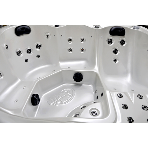 JACUZZI OGRODOWE WANNA SPA750 BIAŁA PERŁA OBUDOWA SZARA 200x200 CM JACUZZI OGRODOWE WANNA SPA750 BIAŁA PERŁA OBUDOWA SZARA 200x200 CM