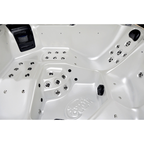 JACUZZI OGRODOWE WANNA SPA750 BIAŁA PERŁA OBUDOWA SZARA 200x200 CM JACUZZI OGRODOWE WANNA SPA750 BIAŁA PERŁA OBUDOWA SZARA 200x200 CM