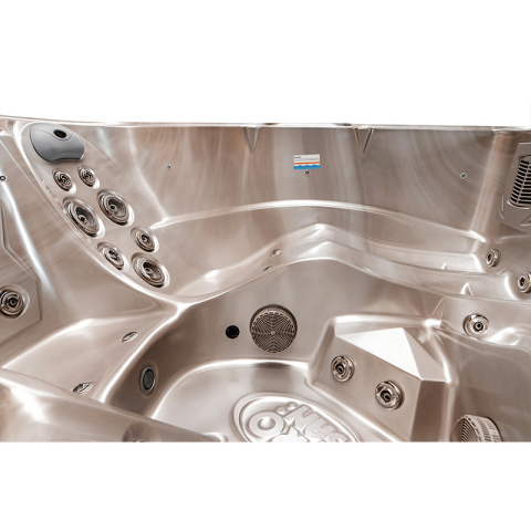 JACUZZI OGRODOWE WANNA SPA751 CAPPUCINO OBUDOWA KAWA 210x210 CM