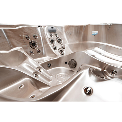 JACUZZI OGRODOWE WANNA SPA751 CAPPUCINO OBUDOWA KAWA 210x210 CM