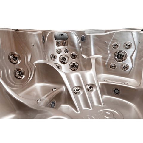 JACUZZI OGRODOWE WANNA SPA751 CAPPUCINO OBUDOWA KAWA 210x210 CM