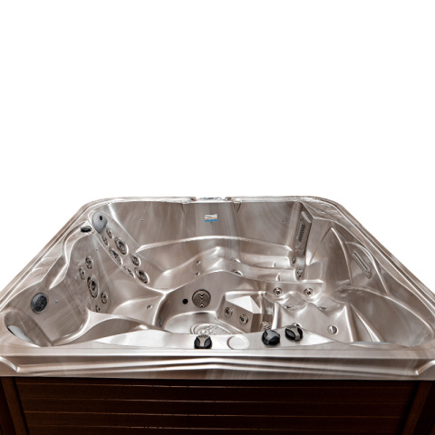 JACUZZI OGRODOWE WANNA SPA751 CAPPUCINO OBUDOWA KAWA 210x210 CM