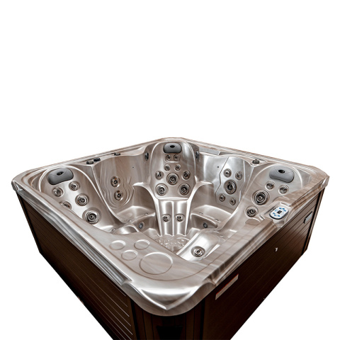 JACUZZI OGRODOWE WANNA SPA751 CAPPUCINO OBUDOWA KAWA 210x210 CM