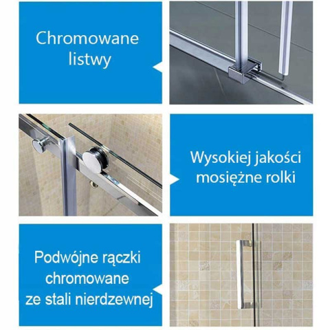 KABINA PRYSZNICOWA PROSTOKĄTNA KZ203C CHROM 120x80 CM KABINA PRYSZNICOWA PROSTOKĄTNA KZ203C CHROM 120x80 CM