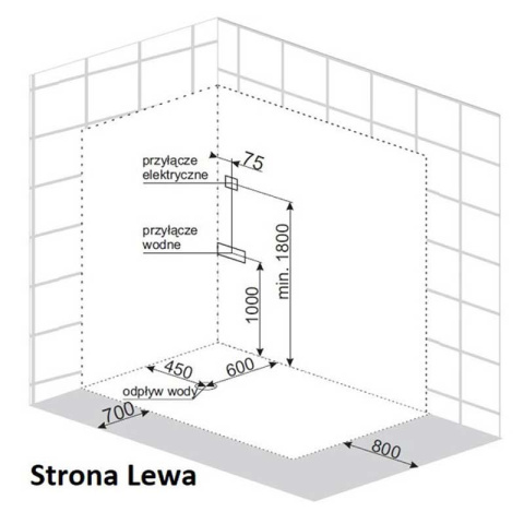 KABINA PRYSZNICOWA Z HYDROMASAŻEM I SAUNĄ WSH7106LWS LEWA BIAŁA 120x80 CM KABINA PRYSZNICOWA Z HYDROMASAŻEM I SAUNĄ WSH7106LWS LEWA BIAŁA 120x80 CM
