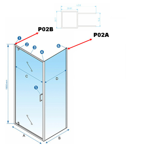 PROFIL POSZERZAJĄCY P02B DO KABIN PRYSZNICOWYCH KZ04,KZ05,KZ06,KZ07 CHROM PROFIL POSZERZAJĄCY P02B DO KABIN PRYSZNICOWYCH KZ04,KZ05,KZ06,KZ07 CHROM