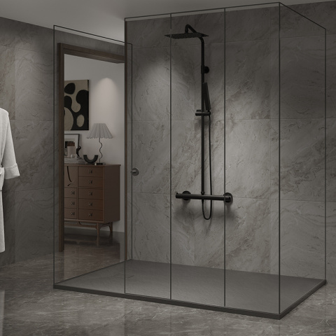 BRODZIK PRYSZNICOWY KAMIENNY PROSTOKĄTNY SLIM RIKO SZARY 120x90 CM BRODZIK PRYSZNICOWY KAMIENNY PROSTOKĄTNY SLIM RIKO SZARY 120x90 CM