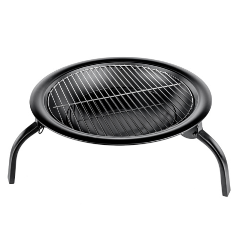 GRILL OGRODOWY WĘGLOWY Z POKRYWĄ VL07 CZARNY