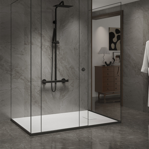 BRODZIK PRYSZNICOWY KAMIENNY PROSTOKĄTNY SLIM JUKO BIAŁY 120x80 CM BRODZIK PRYSZNICOWY KAMIENNY PROSTOKĄTNY SLIM JUKO BIAŁY 120x80 CM