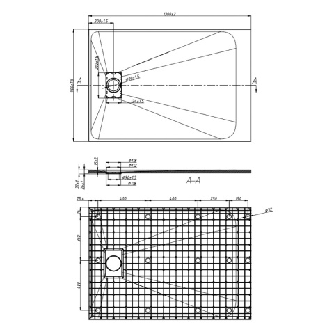BRODZIK PRYSZNICOWY KAMIENNY PROSTOKĄTNY SLIM JUKO SZARY 130x90 CM BRODZIK PRYSZNICOWY KAMIENNY PROSTOKĄTNY SLIM JUKO SZARY 130x90 CM