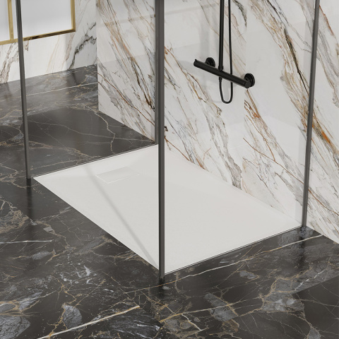 BRODZIK PRYSZNICOWY KAMIENNY PROSTOKĄTNY SLIM JUKO BIAŁY 120x90 CM BRODZIK PRYSZNICOWY KAMIENNY PROSTOKĄTNY SLIM JUKO BIAŁY 120x90 CM