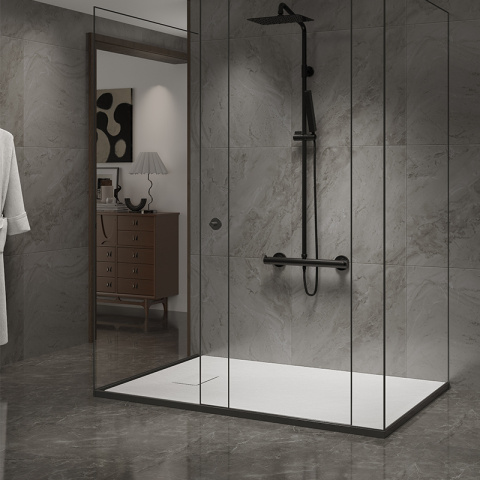 BRODZIK PRYSZNICOWY KAMIENNY PROSTOKĄTNY SLIM JUKO BIAŁY 120x90 CM BRODZIK PRYSZNICOWY KAMIENNY PROSTOKĄTNY SLIM JUKO BIAŁY 120x90 CM