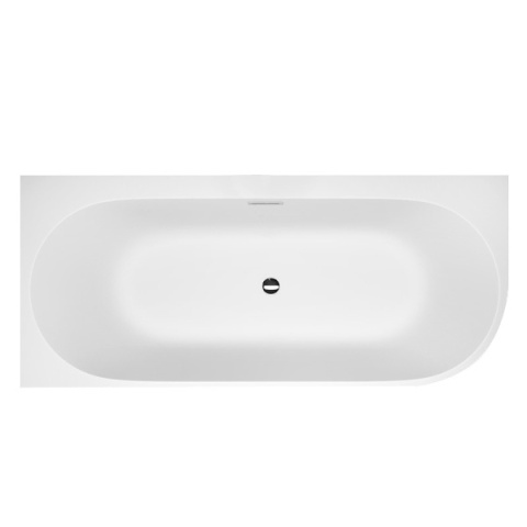 WANNA WOLNOSTOJĄCA PRZYŚCIENNA MERA 509B LEWA BIAŁA PRZELEW CHROM 150x75 CM WANNA WOLNOSTOJĄCA PRZYŚCIENNA MERA 509B LEWA BIAŁA PRZELEW CHROM 150x75 CM