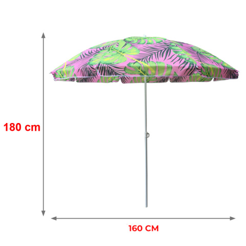PARASOL PLAŻOWY OGRODOWY BALKONOWY KORAL 1C 180 CM PARASOL PLAŻOWY OGRODOWY BALKONOWY KORAL 1C 180 CM