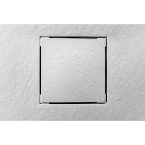 BRODZIK PRYSZNICOWY KAMIENNY PROSTOKĄTNY SLIM RIKO BIAŁY 140x80 CM