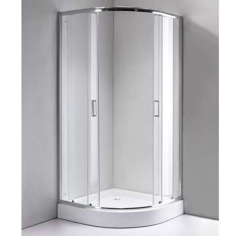 KABINA PRYSZNICOWA PÓŁOKRĄGŁA KZ94B CHROM 90x90 CM KABINA PRYSZNICOWA PÓŁOKRĄGŁA KZ94B CHROM 90x90 CM