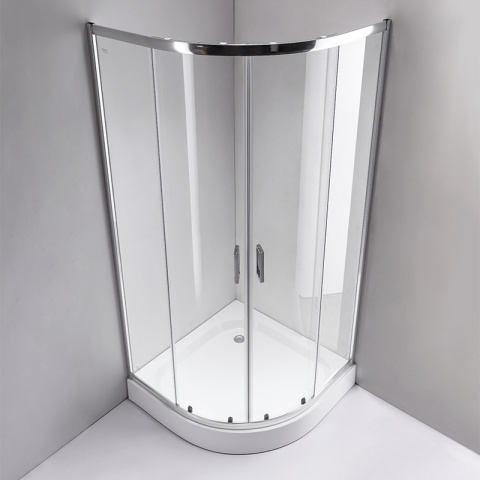 KABINA PRYSZNICOWA PÓŁOKRĄGŁA KZ94B CHROM 90x90 CM KABINA PRYSZNICOWA PÓŁOKRĄGŁA KZ94B CHROM 90x90 CM