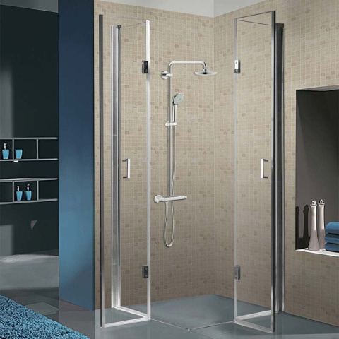 KABINA PRYSZNICOWA KWADRATOWA KZ1290B CHROM 90x90 CM KABINA PRYSZNICOWA KWADRATOWA KZ1290B CHROM 90x90 CM