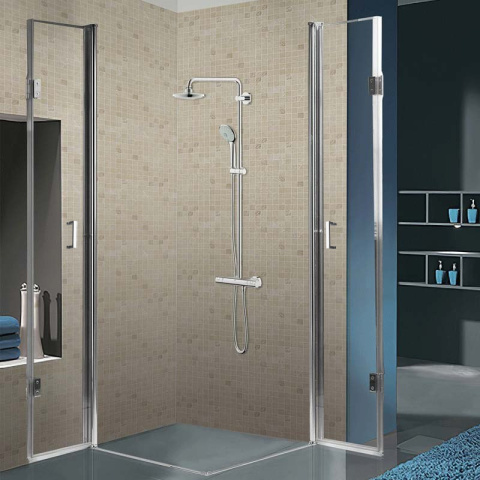 KABINA PRYSZNICOWA KWADRATOWA KZ1290B CHROM 90x90 CM KABINA PRYSZNICOWA KWADRATOWA KZ1290B CHROM 90x90 CM