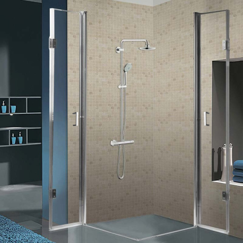 KABINA PRYSZNICOWA KWADRATOWA KZ1290B CHROM 90x90 CM KABINA PRYSZNICOWA KWADRATOWA KZ1290B CHROM 90x90 CM