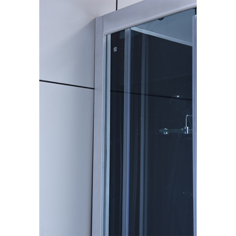 KABINA PRYSZNICOWA PÓŁOKRĄGŁA Z BRODZIKIEM WSH302A CHROM 80x80 CM