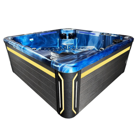 JACUZZI OGRODOWE WANNA SPA743 NIEBIESKA FALA OCEANU OBUDOWA SZARA 220x220 CM JACUZZI OGRODOWE WANNA SPA743 NIEBIESKA FALA OCEANU OBUDOWA SZARA 220x220 CM