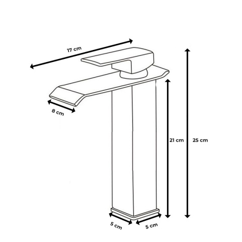 BATERIA UMYWALKOWA ŁAZIENKOWA F303HB CZARNY