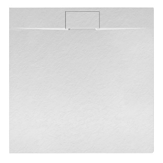 BRODZIK PRYSZNICOWY KAMIENNY KWADRATOWY SLIM MIKO BIAŁY 80x80 CM