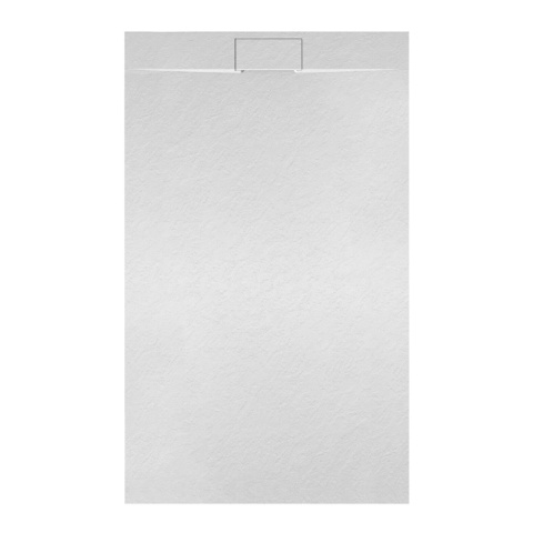 BRODZIK PRYSZNICOWY KAMIENNY PROSTOKĄTNY SLIM MIKO BIAŁY 100x90 CM