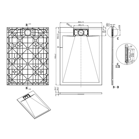 BRODZIK PRYSZNICOWY KAMIENNY PROSTOKĄTNY SLIM MIKO BIAŁY 110x80 CM BRODZIK PRYSZNICOWY KAMIENNY PROSTOKĄTNY SLIM MIKO BIAŁY 110x80 CM