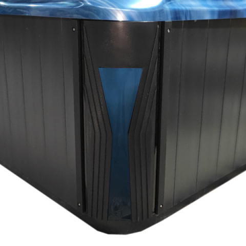 JACUZZI OGRODOWE WANNA SPA531 NIEBIESKA FALA OCEANU OBUDOWA ANTRACYT 200x200 CM JACUZZI OGRODOWE WANNA SPA531 NIEBIESKA FALA OCEANU OBUDOWA ANTRACYT 200x200 CM