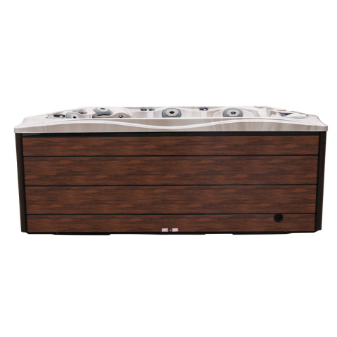 JACUZZI OGRODOWE WANNA SPA748 CAPPUCCINO OBUDOWA BRĄZOWA DESKA F21 230x230 CM