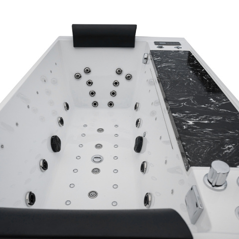 WANNA Z HYDROMASAŻEM MONTANA 925 CZARNY MARMUR 180x100 CM WANNA Z HYDROMASAŻEM MONTANA 925 CZARNY MARMUR 180x100 CM
